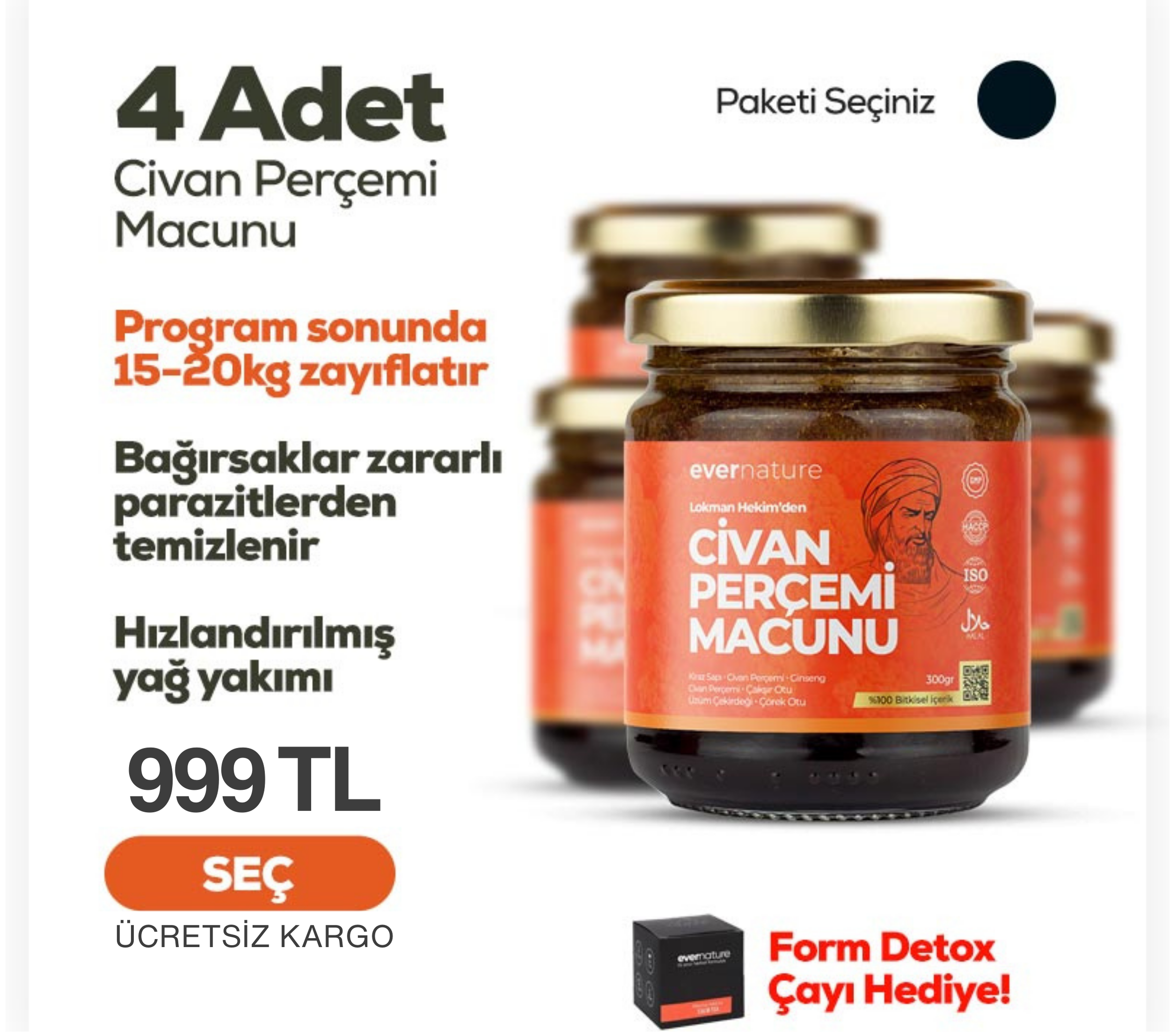 4 Adet Civan Perçemi Macunu
